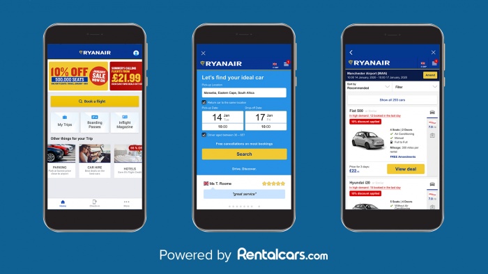 Ryanair partners with Rentalcars.com | News